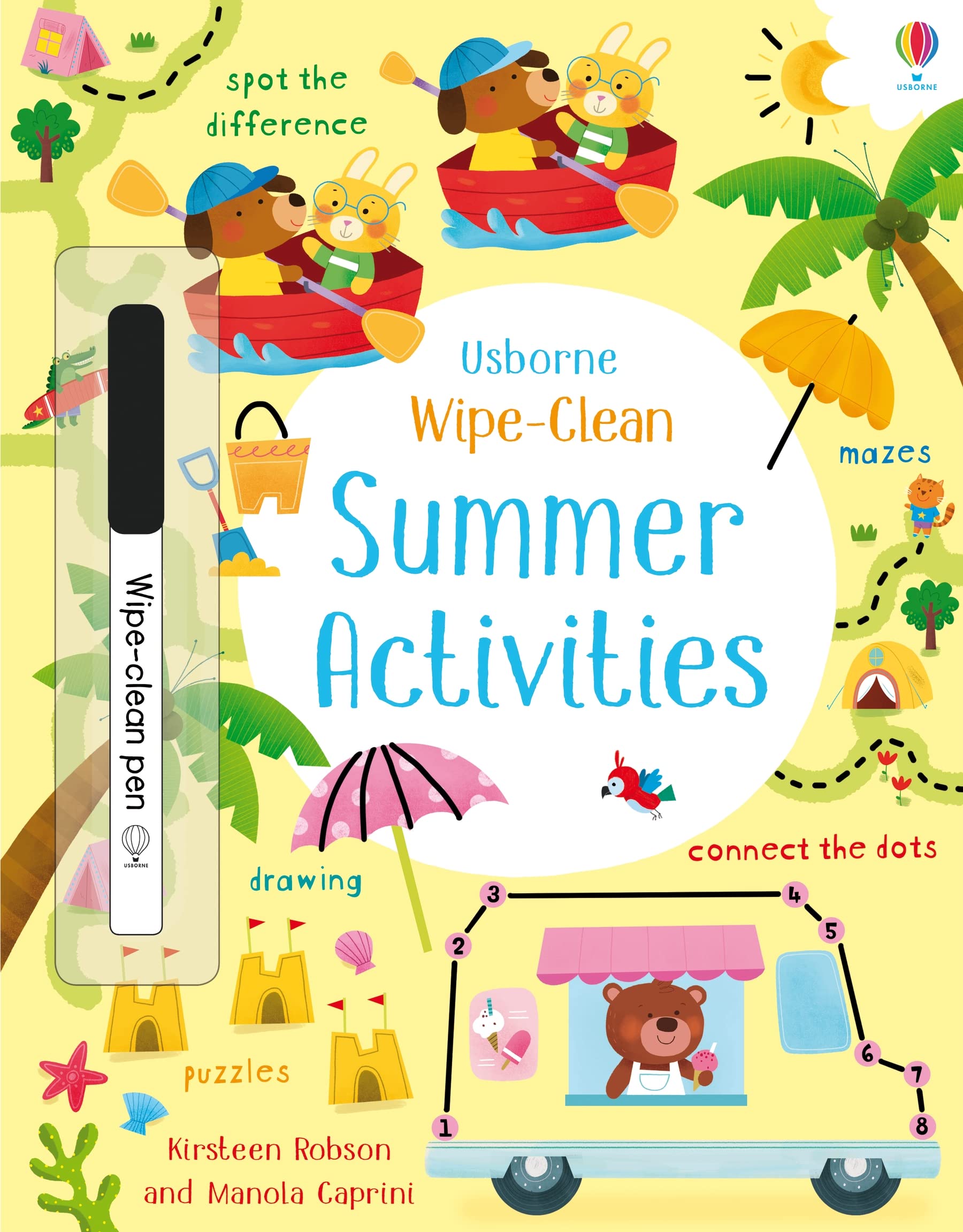 Wipe-Clean Summer Activities by Kirsteen Robson (Paperback Book)