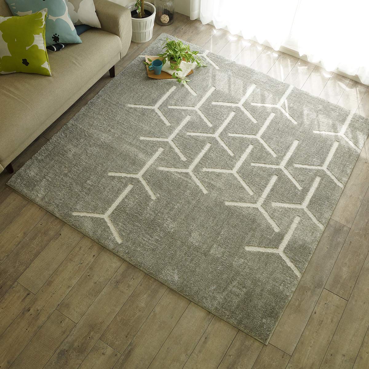 Amazon | グラムスタイル ラグ カーペット 北欧 洗える 3畳 190x240cm