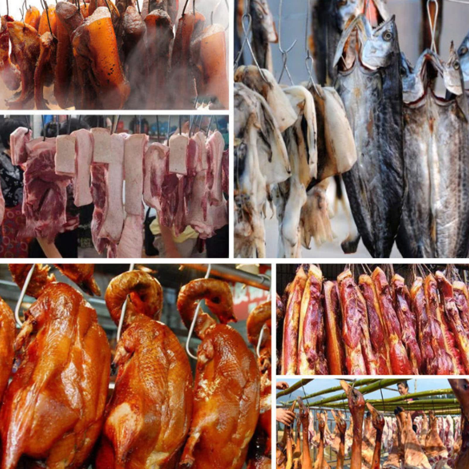 GANCI A S IN ACCIAIO INOX - Set Da 12 Ganci Da Macellaio 15cm Per Affumicatura E Barbecue - Foto 9