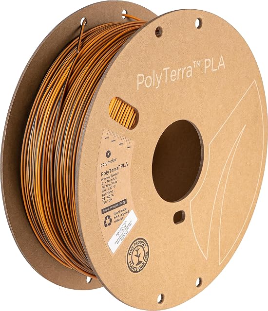 Polymaker Polyterra PLA Dual Color - 1.75mm - 1kg - Cień Pomarańczowy (Orange-Black)