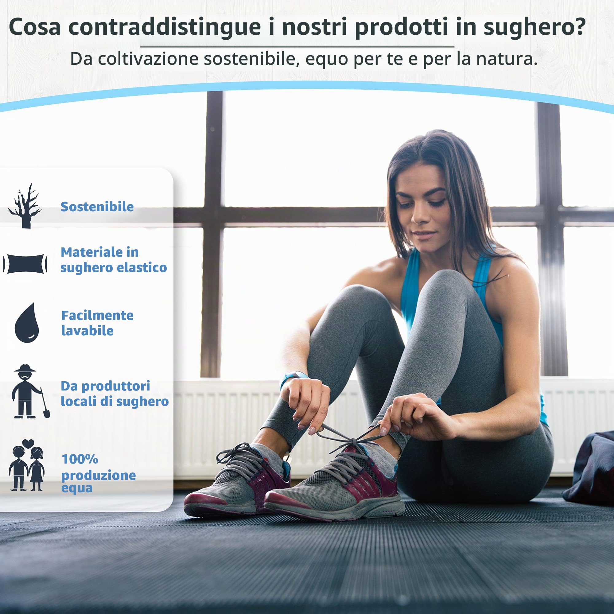 Palla da massaggio naturale, set da 7 cm – Pallina di sughero, palla fasciale per zone trigger zone (trigger punto training), fascite plantare, tensione schiena, spalla)