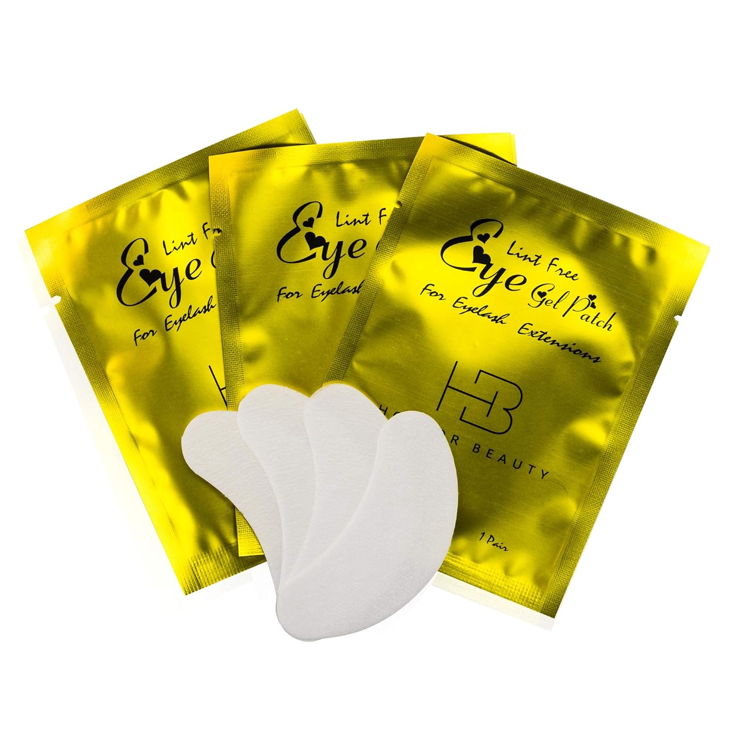 Hoctor Lint Free Eye Gel Patch, 100 Pairs Set Eyelash Pads