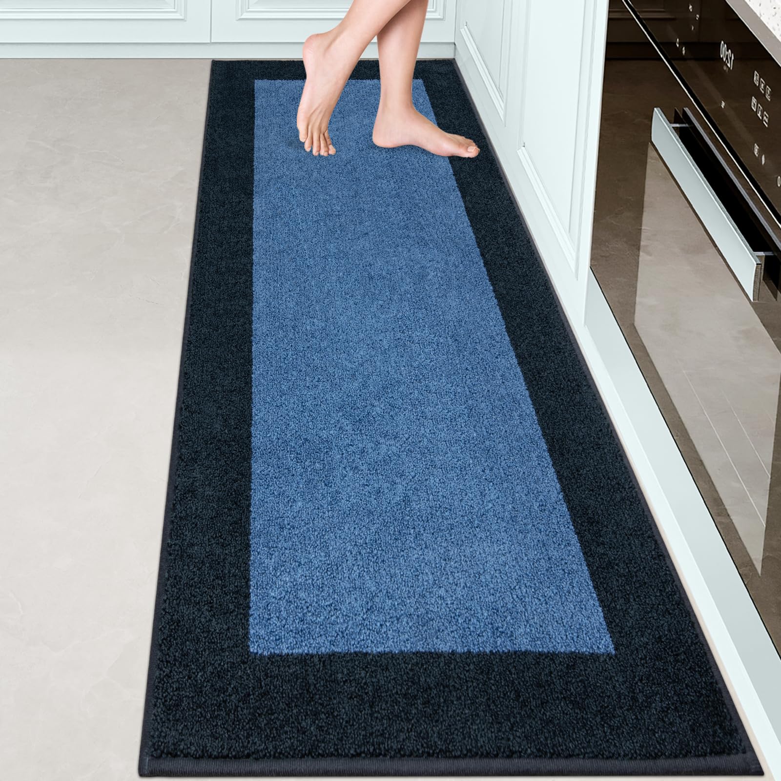 Runner Rug 24" x 84" for Kitchen, Hallway, Floor, (Roll Packing)
