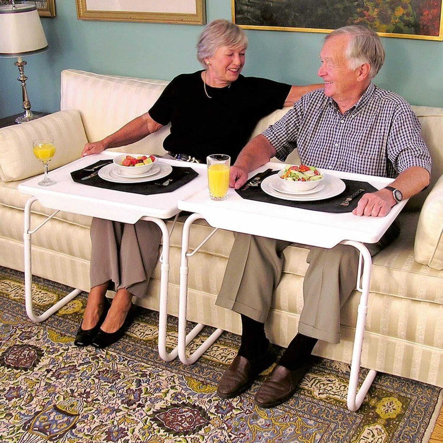 Bargains Crown Portable Foldable Sofa Table | Adjustable Tray