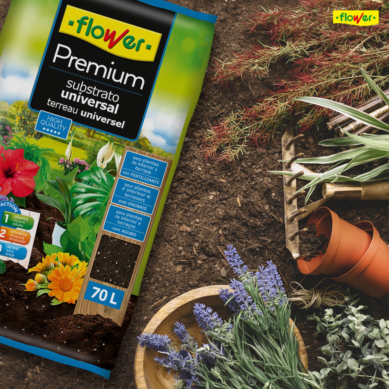 Flowers 4 – 80144 – substrato universelle Premium 70L