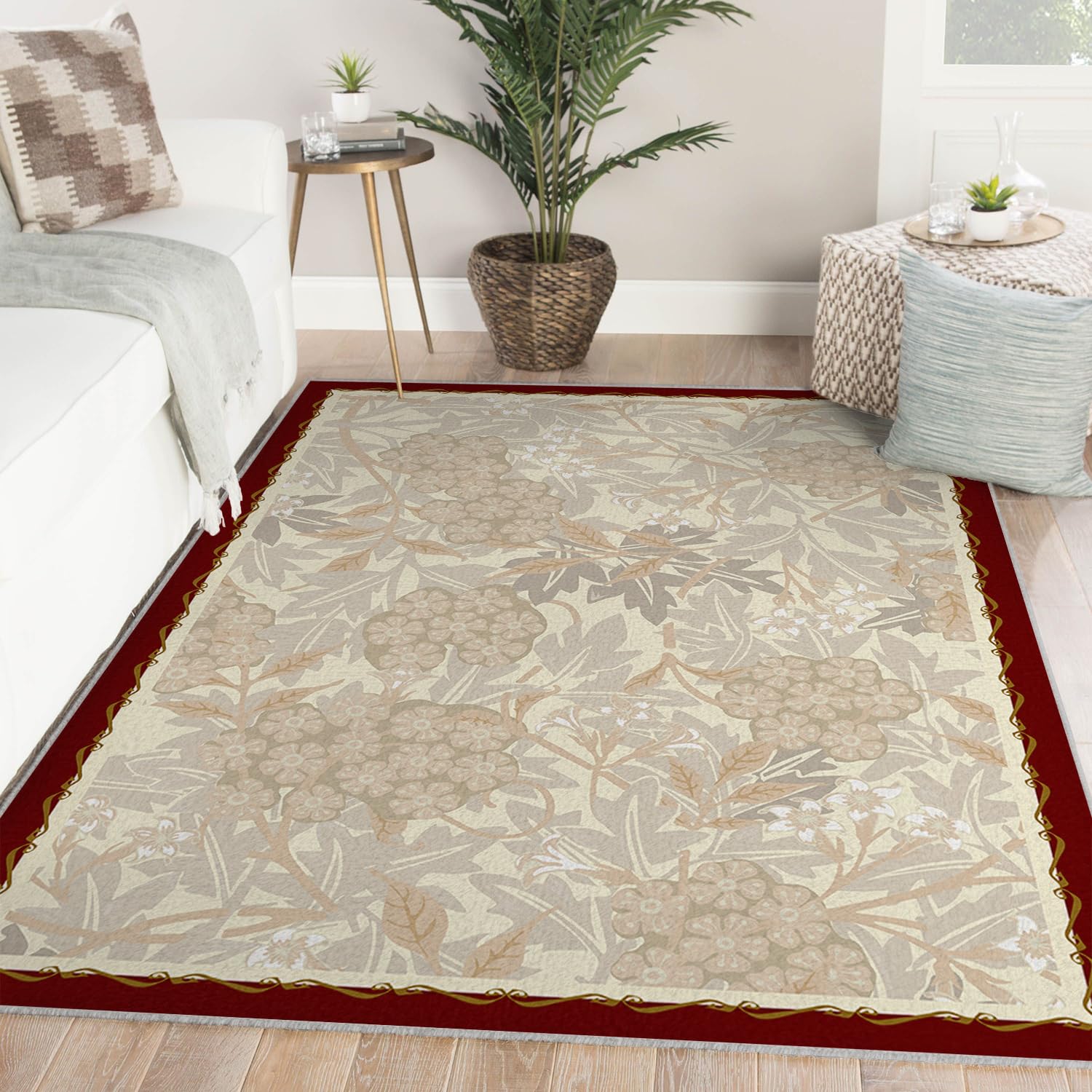 Tapis de sol chèvrefeuille doux pour une chambre naturelle