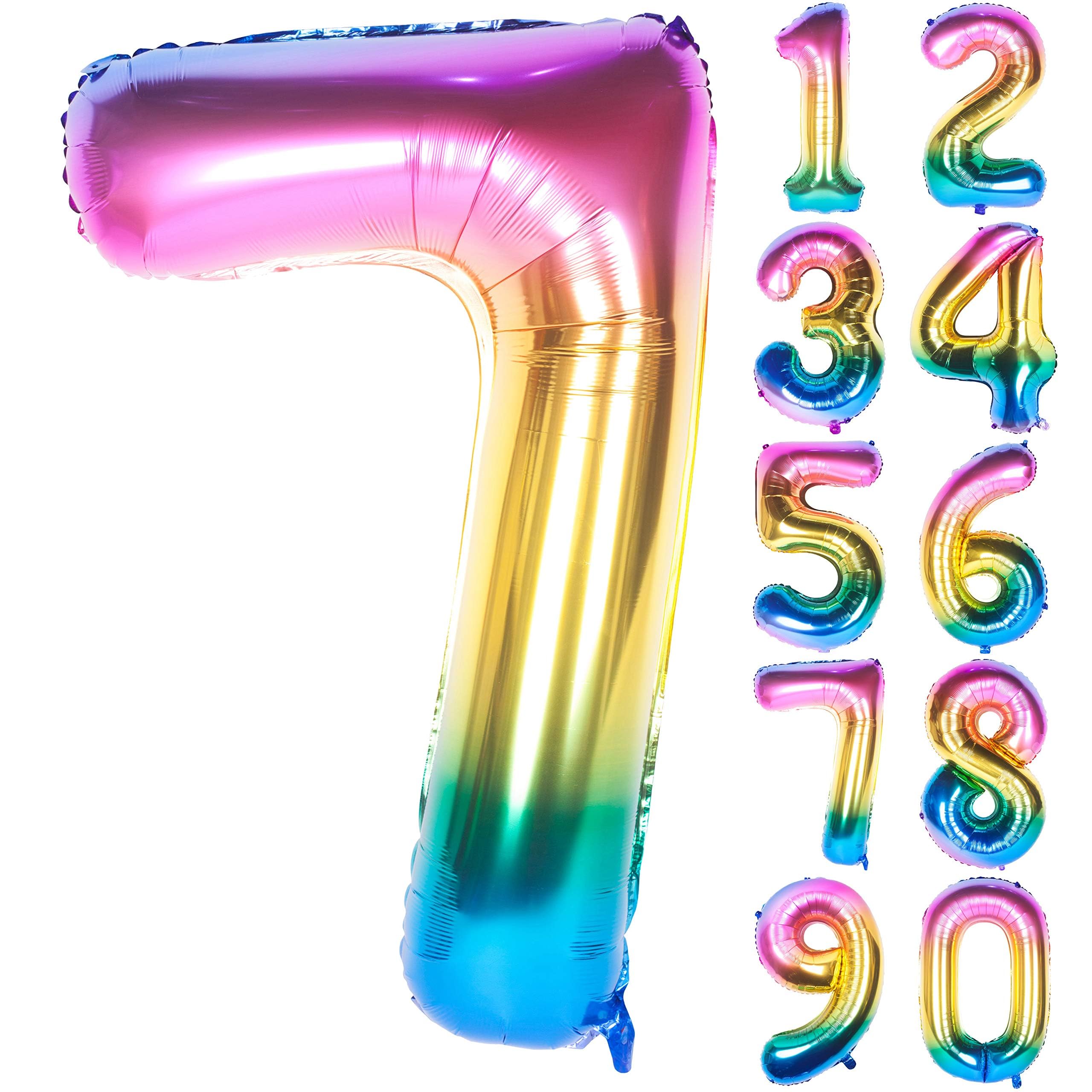 Red 0 balloon 40 Inch Giant Helium Foil Number 0 to 9 Red Balloon Birthday Wedding Party Digital Decorations (Number 0) — view 662