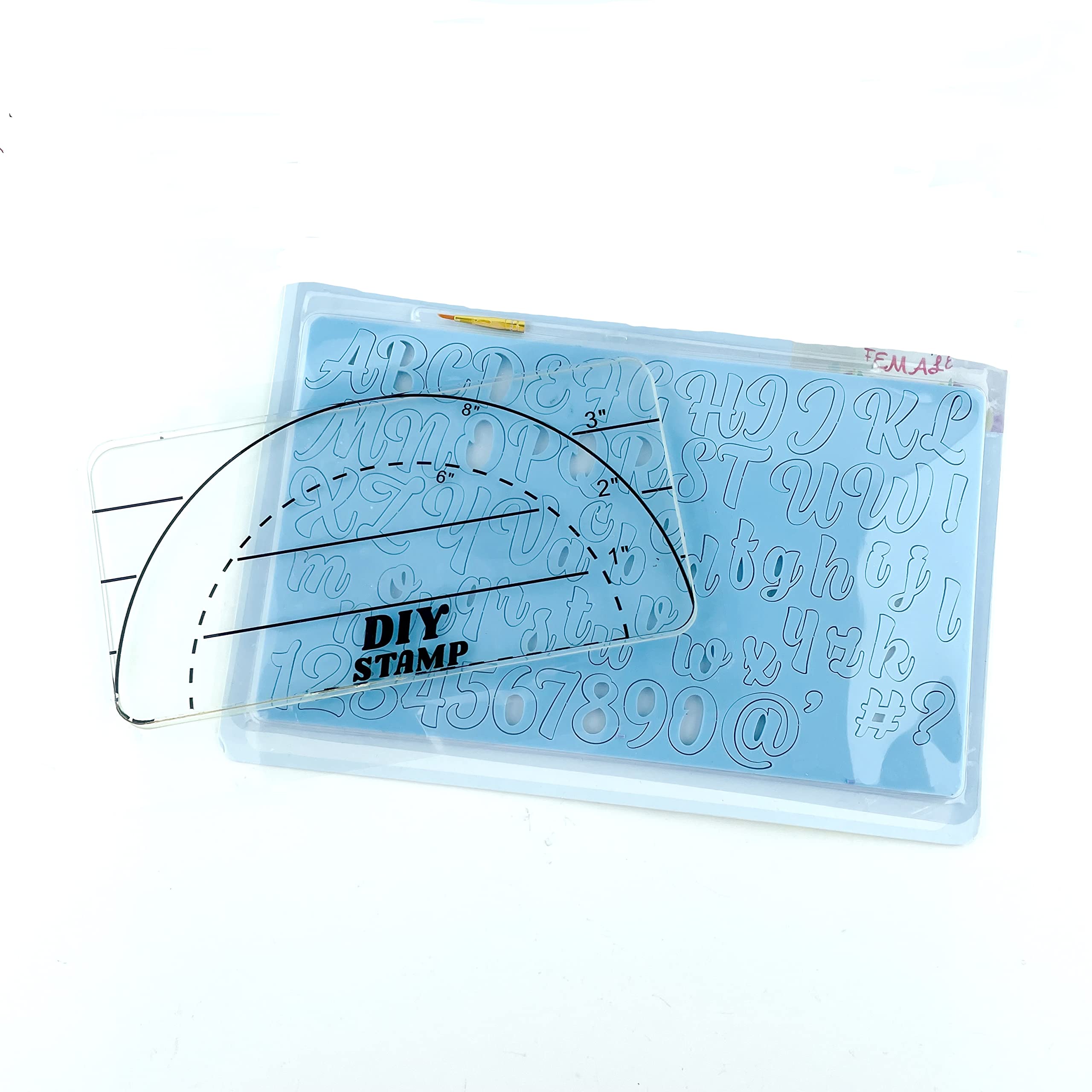 Buy Fondant stamp letters acrylic embosser & pickup pad Edition