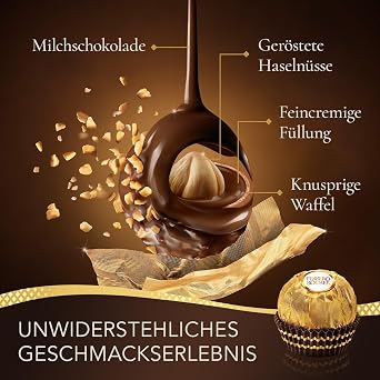 Ferrero Rocher 26 + 4 Value Pack 375 g - Crispy Creamy Nut Praline Specialty - For Gift or Enjoy