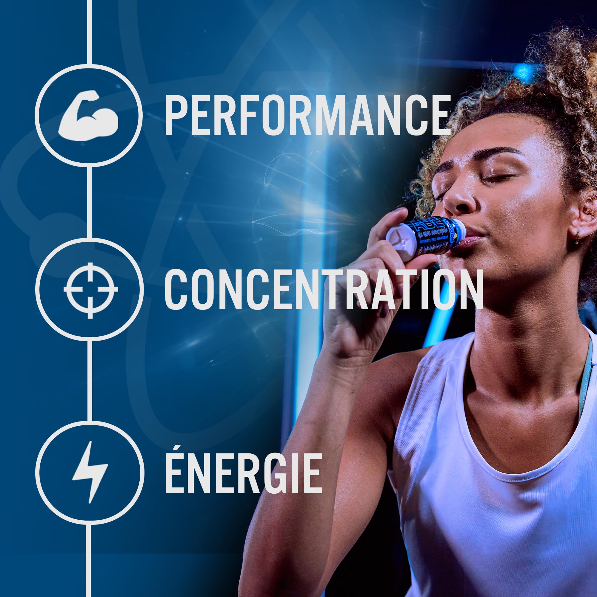 Applied Nutrition ABE Boisson Isotonique, Boisson de Pré-Entraînement, Booster Musculation All Black Everything, avec Citrulline, Bêta-Alanine, Caféine (Box 12 Units x 60ml, Energy Flavour)