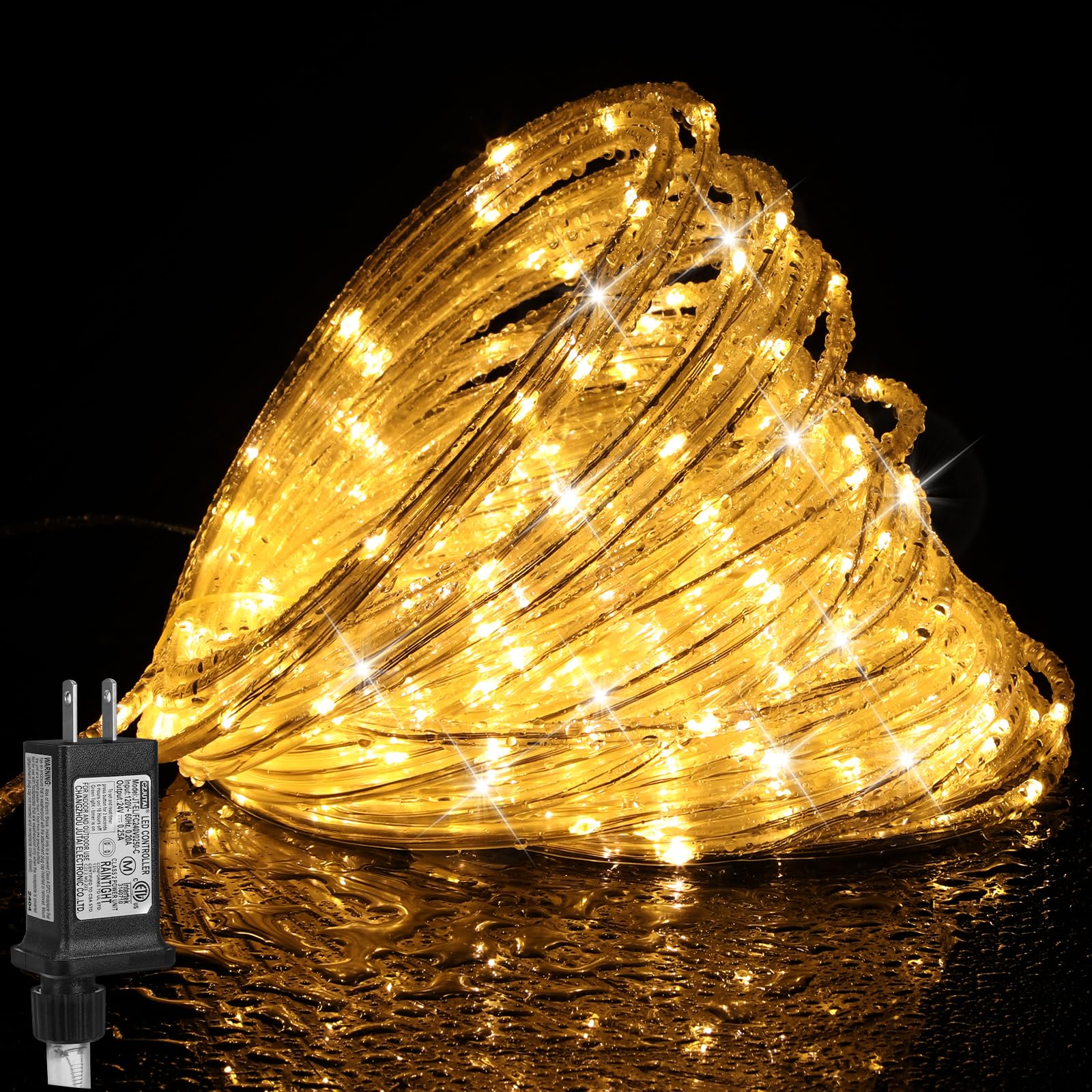 Led Rope Light Tree Led Rope Lights For Trees LuxenHome 45 In. 1 Light LED White Rope