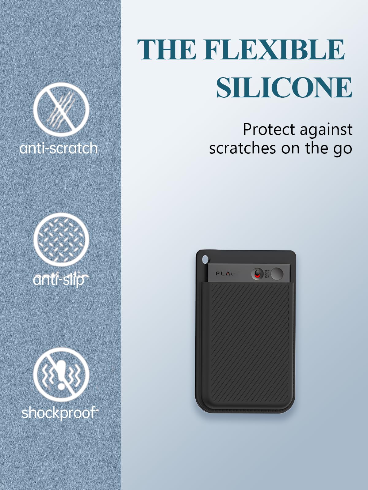Étui De Protection Silicone Souple Pour PLAUD NotePin AI - Avec Lanière Cou, Anti-chocs, Anti-poussière, Blanc - 6
