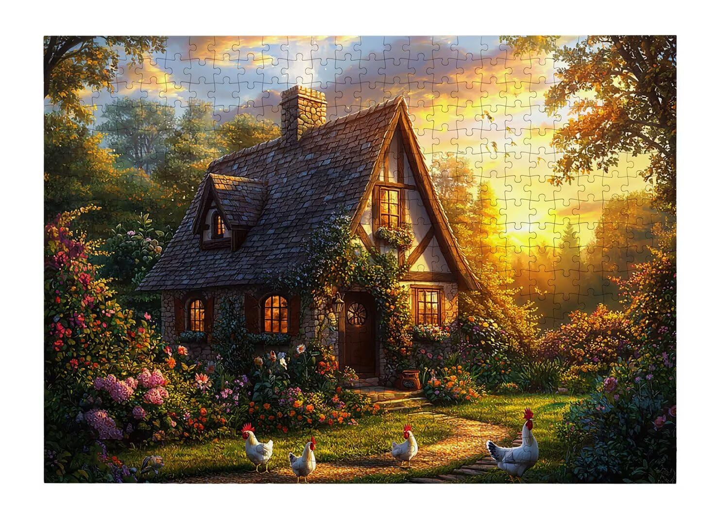 Puzzle 1500 Pezzi, Puzzle Farm per Adulti, 87x57cm, Compact Box -4396