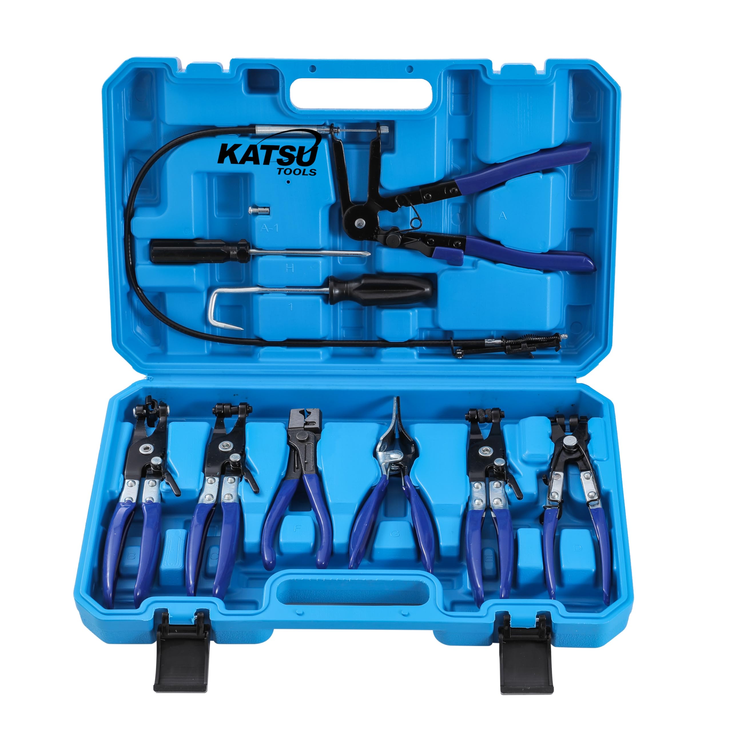 Pince de serrage flexible KATSU Lot de 9 outils pour durite de carburant et eau