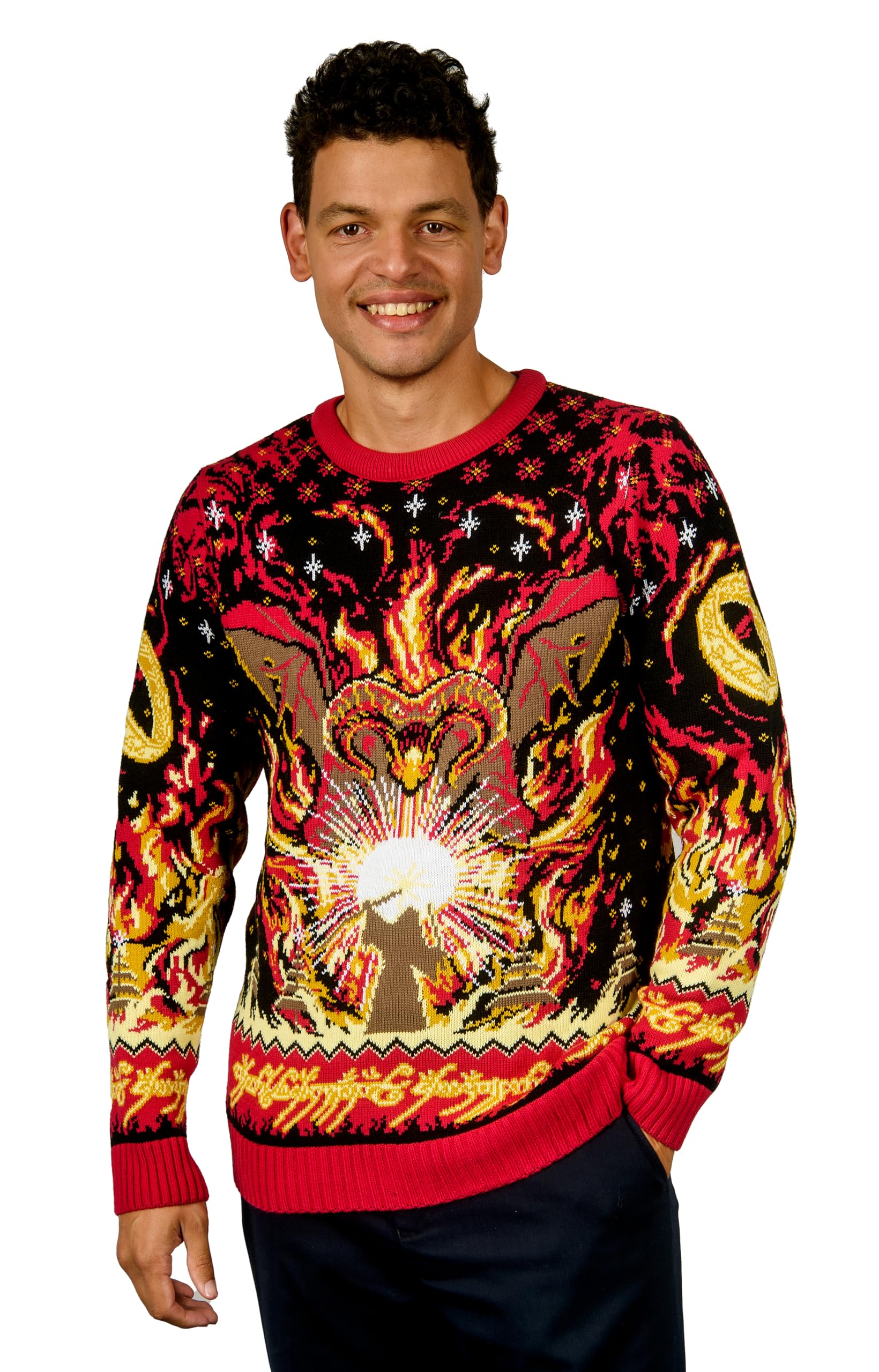 Lord of The Rings: Balrog Christmas Jumper Gift for Men and Women (Size: L)