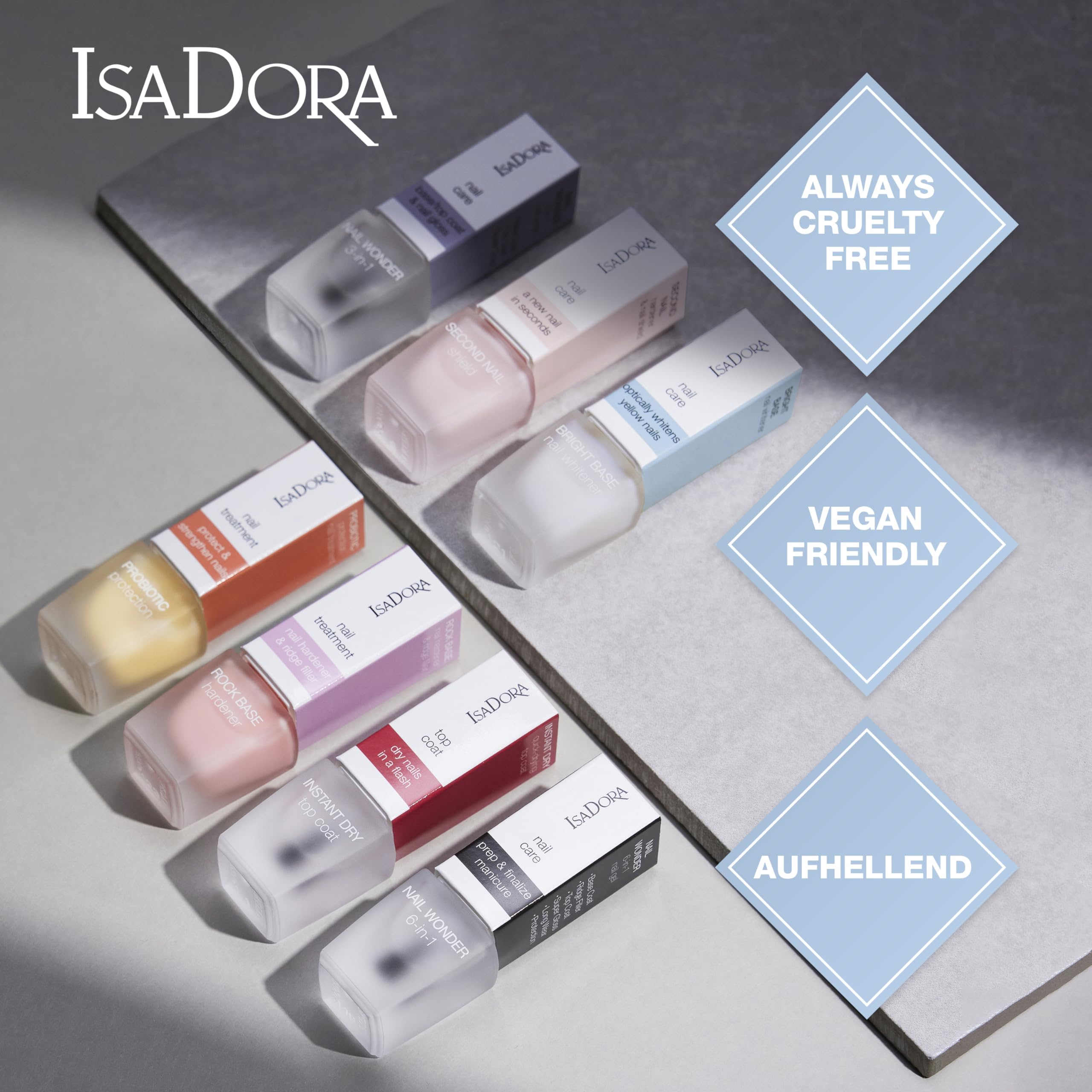 IsaDora Nagel Whitener - Optischer Nagel Aufheller für strahlend weiße Nägel