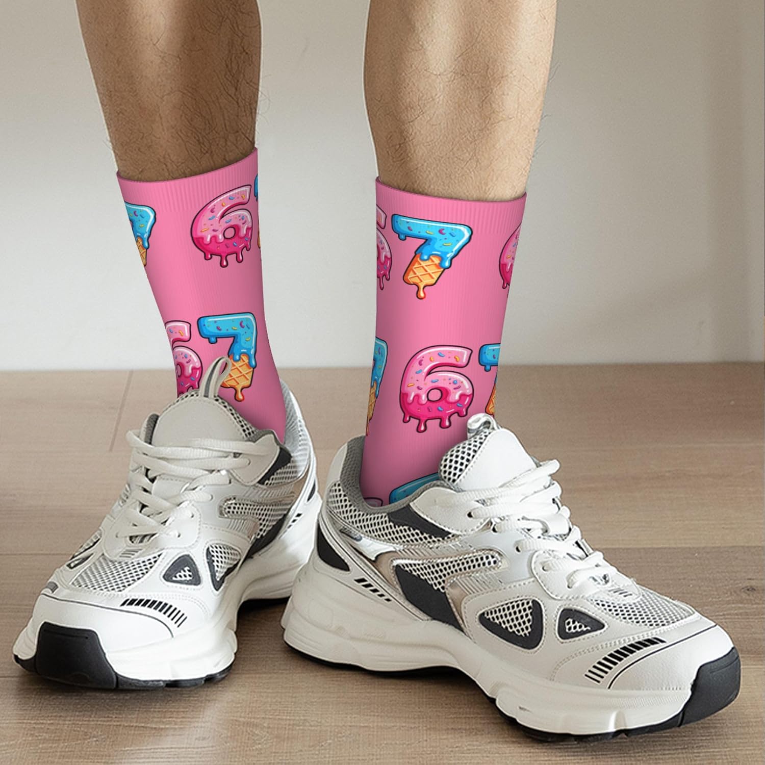 67 Socks Meme Funny 6 7 Socks Novelty Design for Girls Boys Women Men