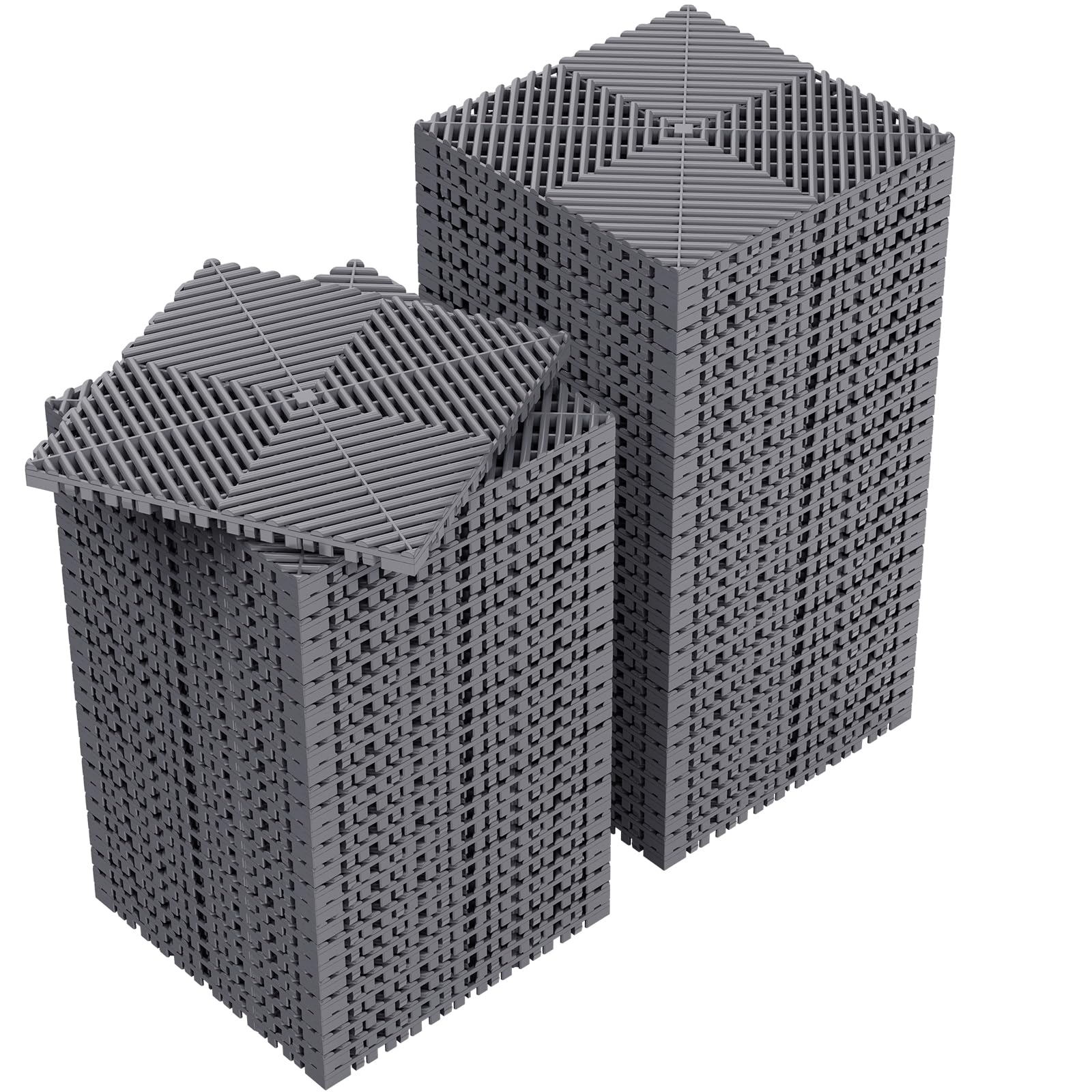 Jocoevol 60-Pcs Interlocking Drainage Tiles