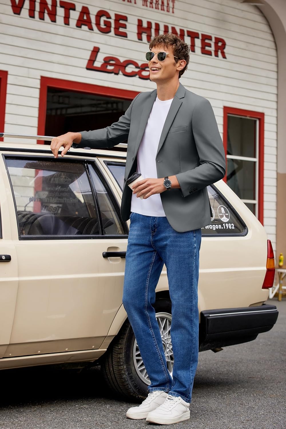 COOFANDY Men's Casual Blazer Lightweight Suit Jacket Slim Fit Sport Coats for Men - Image 4