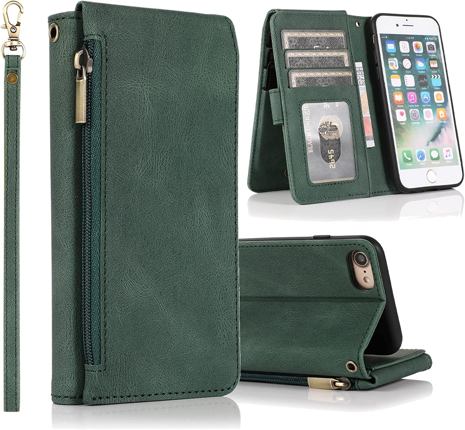 Iphone se magnetic wallet case Clearance