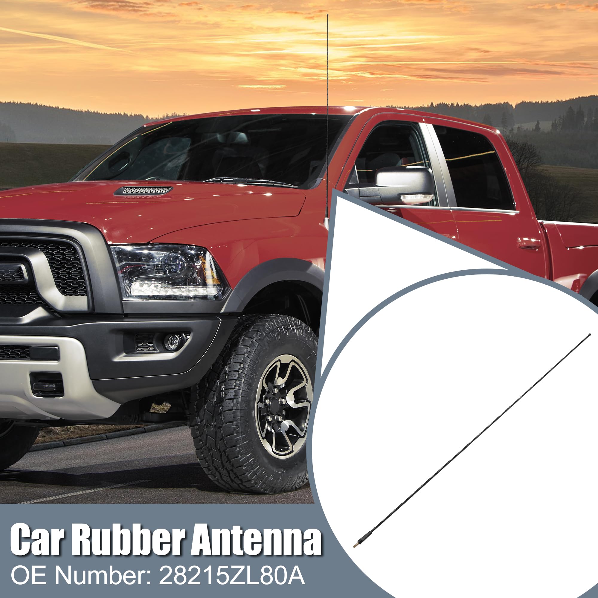 Rubber Car Antenna For Nissan Frontier 1998-2019 - DC 12V AM/FM Radio Replacement