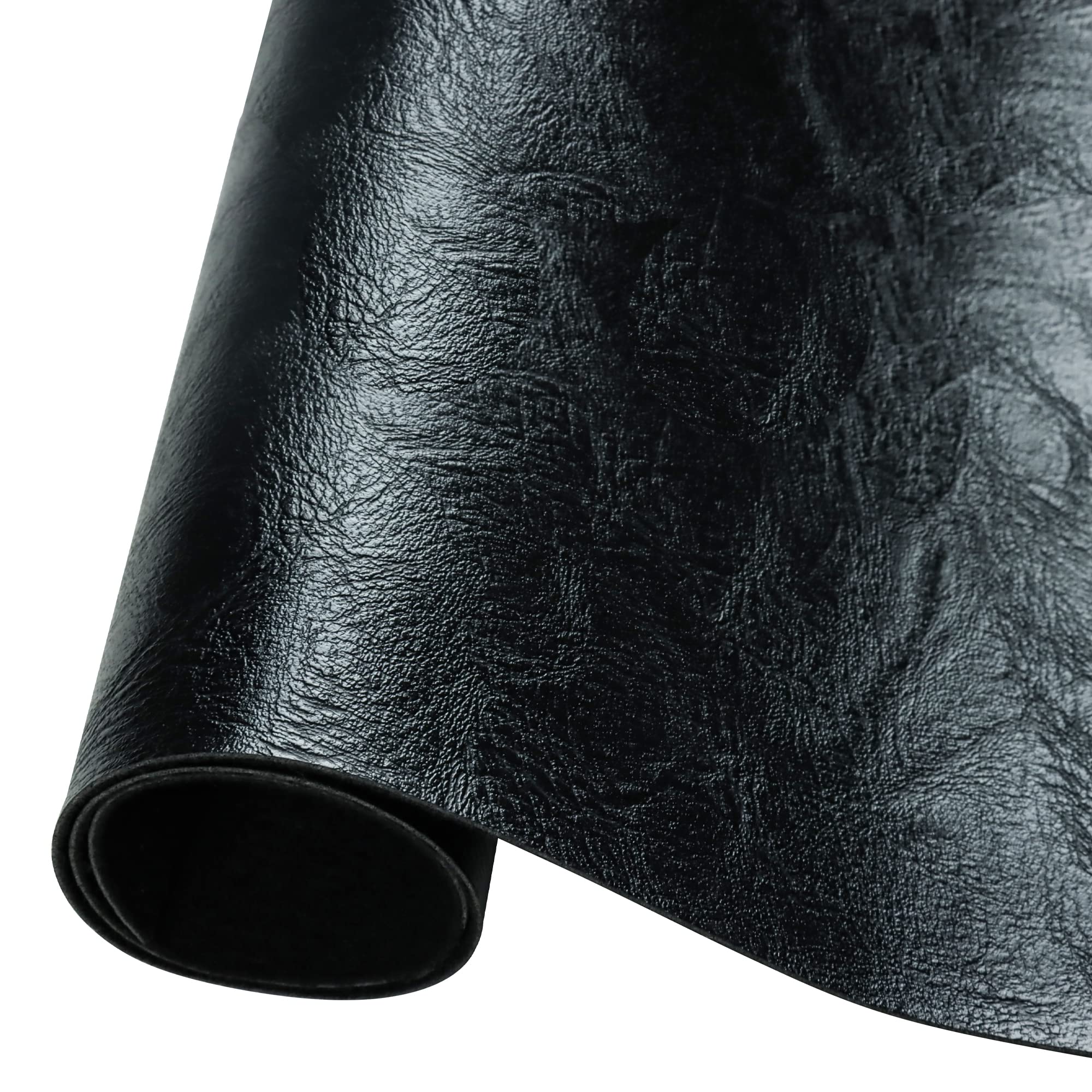 Caxilee Faux Leather Sheets for Craft One Roll Soft Textured Surface Solid Leather Fabric Sheets 12" x 53” (30cm x 135cm) Inch Large Size for Leather