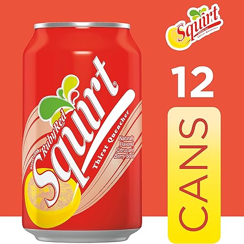 Miniatura 3 de Squirt Soda de pomelo rojo rubí, latas de 12 onzas líquidas, paquete de 12
