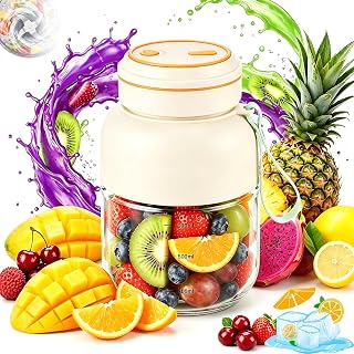 Wireless Juicer Cup, Portable Wireless Juicer Cup,Rechargeable Personal Juice Mixe,Fresh Juice Portable Blender, for Travel Office Gym Fruits & Vegetables (A, 27oz)