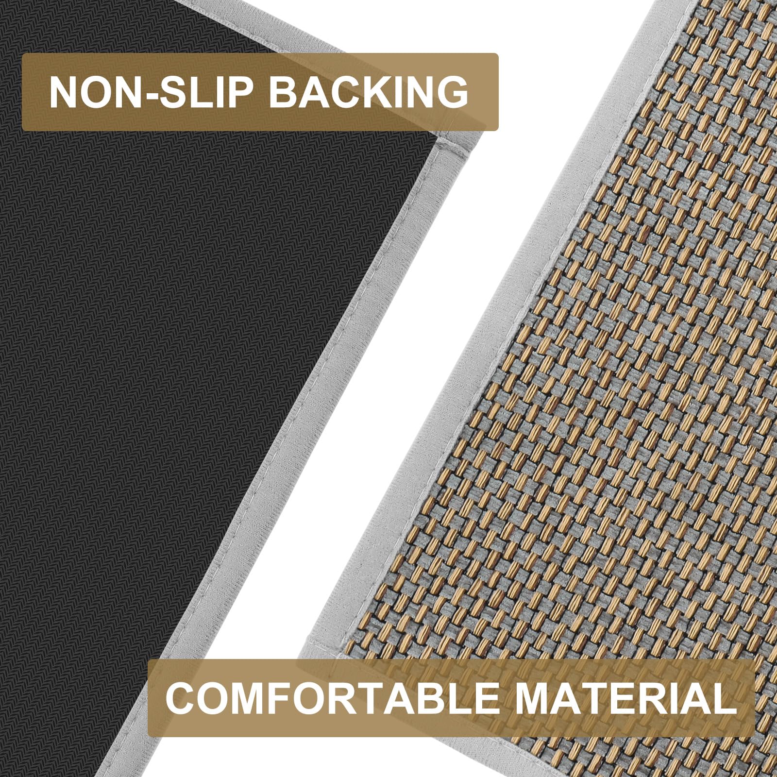 LEKEEPGO Dünne Fußmatte Innen 81 x 121 cm, rutschfest Schmutzfangmatte Innen, Fussmatte, Eingangstürmatte, Waschbar Türmatte Strapazierfähige Teppich für Haustür, Innenbereich, Grau