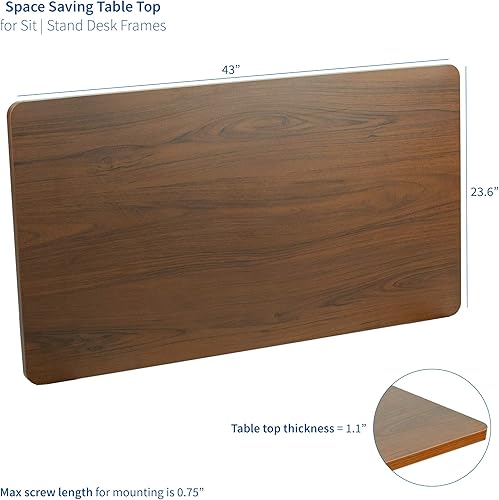 Vista 30 de VIVO - Mesa/tablero universal de 1.52 m x 60 cm (60 x 24 in) para escritorio de oficina y hogar con altura ajustable. Madera clara