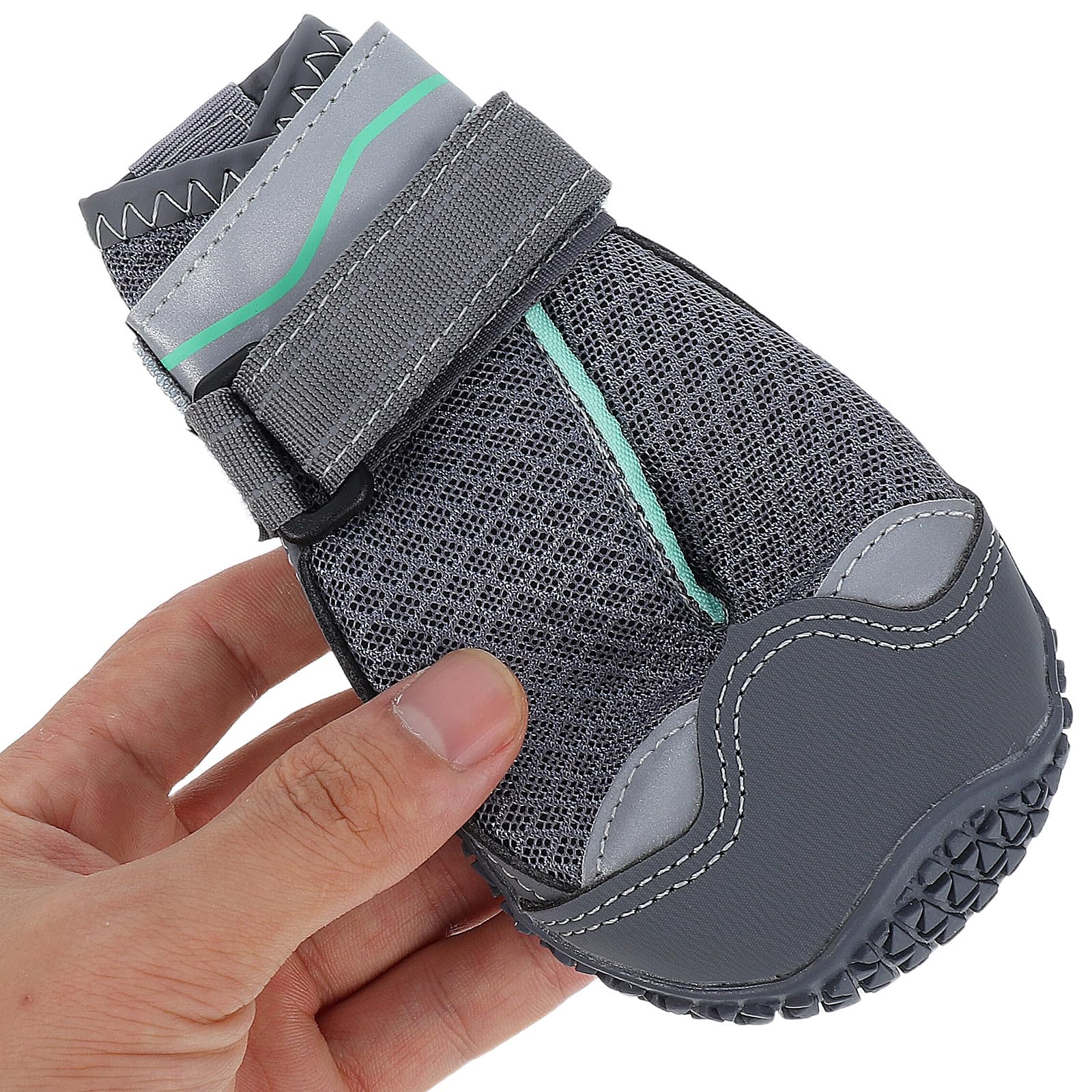 4 Piezas Botines para Perros Ligeros Antideslizantes de Goma Talla