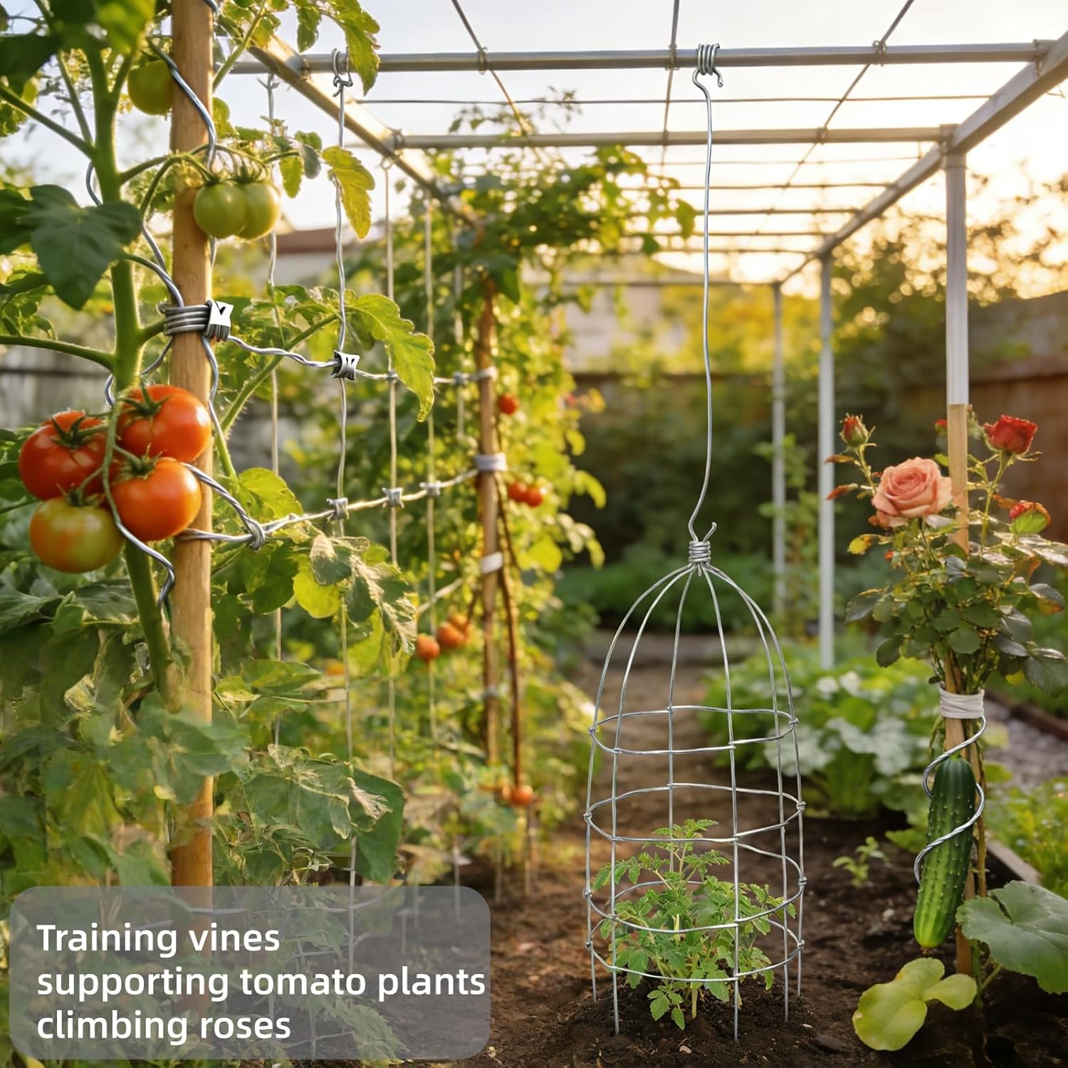 14 Gauge 304 Stainless Steel Wire 65 FT,1.6mm Thick - Rust Proof & Bendable for DIY Crafts, Garden Trellis, Plant Support, Home Repair