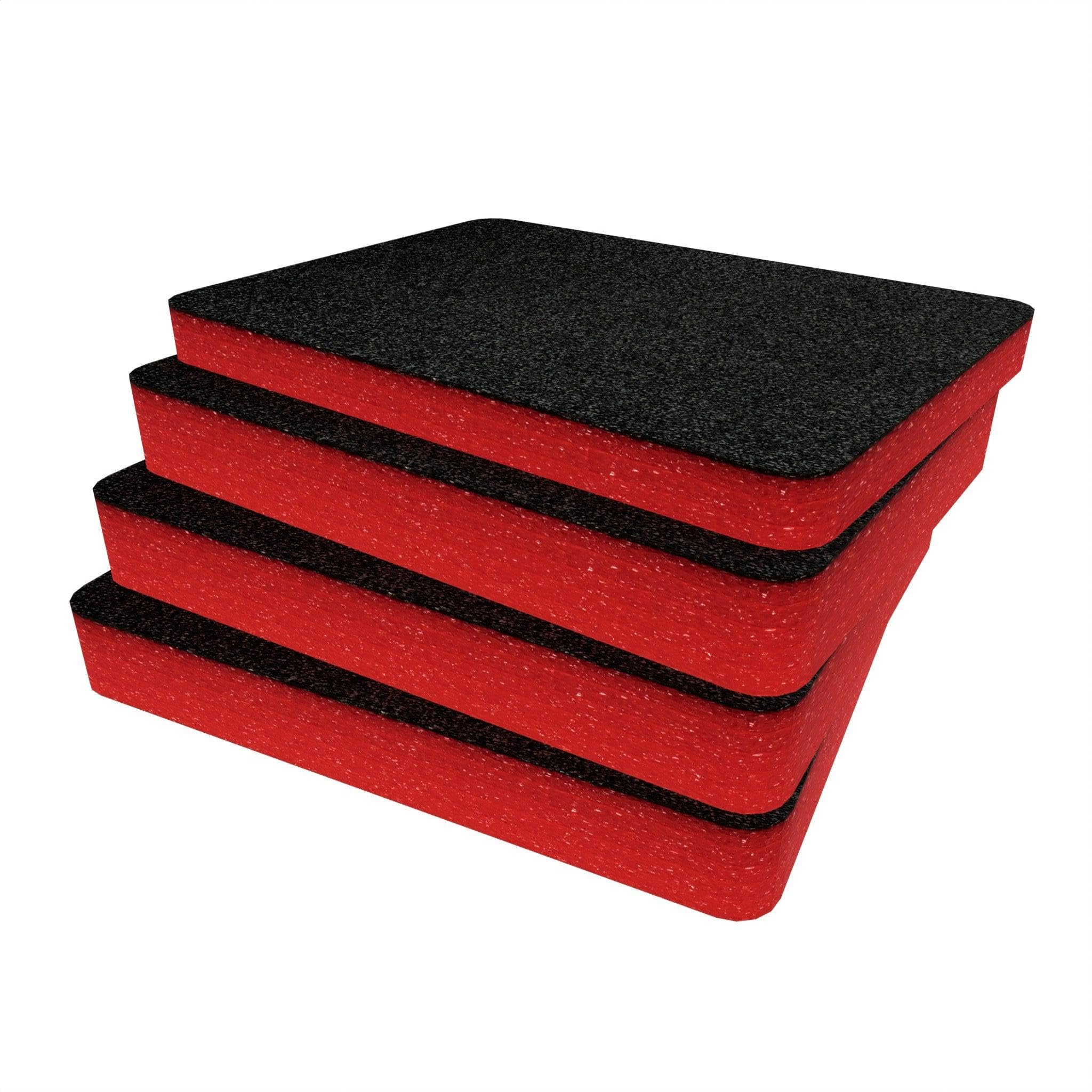 Shadow Foam Peli 1450 - Insertos de espuma para cortar y pelar fundas Peli | Almacenamiento de cámara, organización de fotografía, color rojo / 50 mm