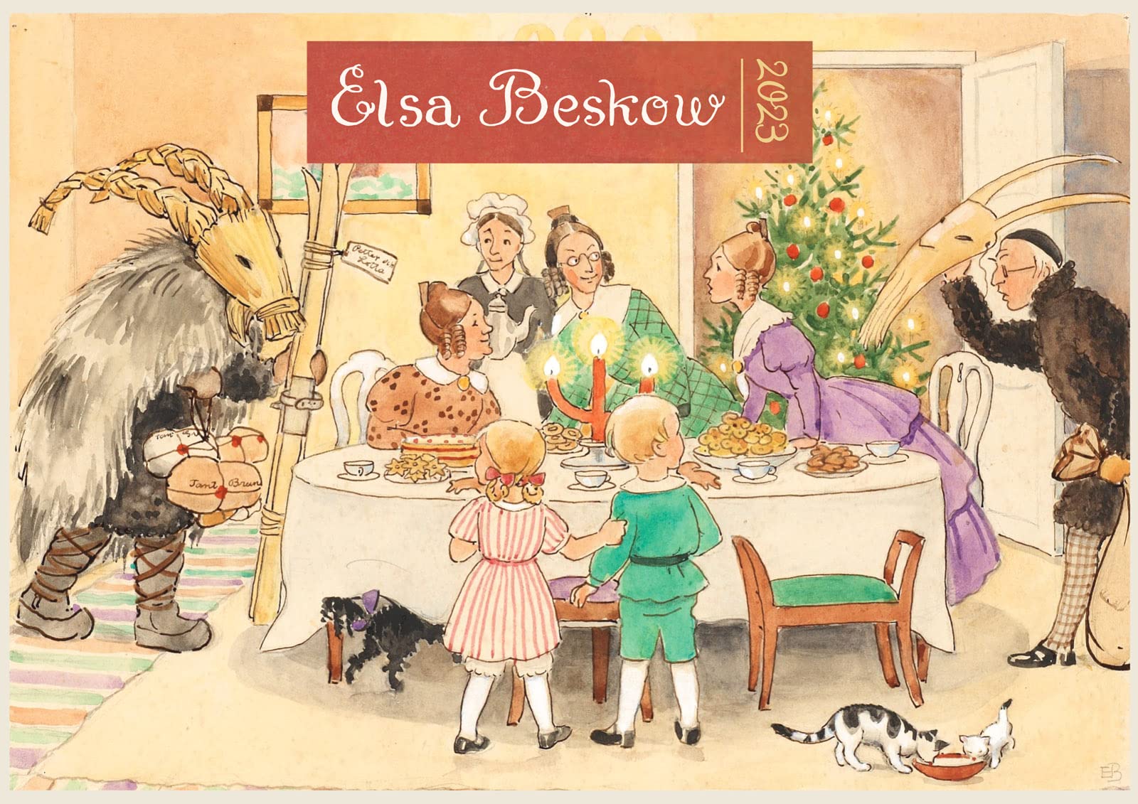amazon-com-2023-wall-calendar-12-pages-8-x12-rural-happy-family-life-vintage-children-book-illustration-by-elsa-beskow-office-products