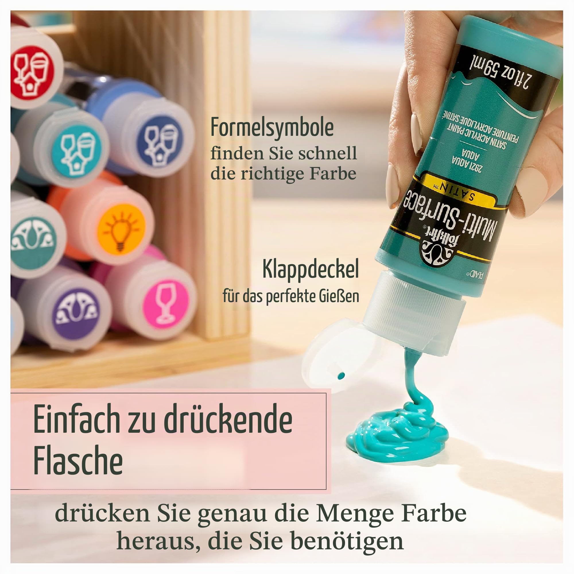 FolkArt PROMO830 Acrylfarben-Set für Anfänger und Künstler, ungiftig, funktioniert auf Allen Oberflächen, 60 ml, Mehrfarbig, 708 ml (Pack of 1), 708