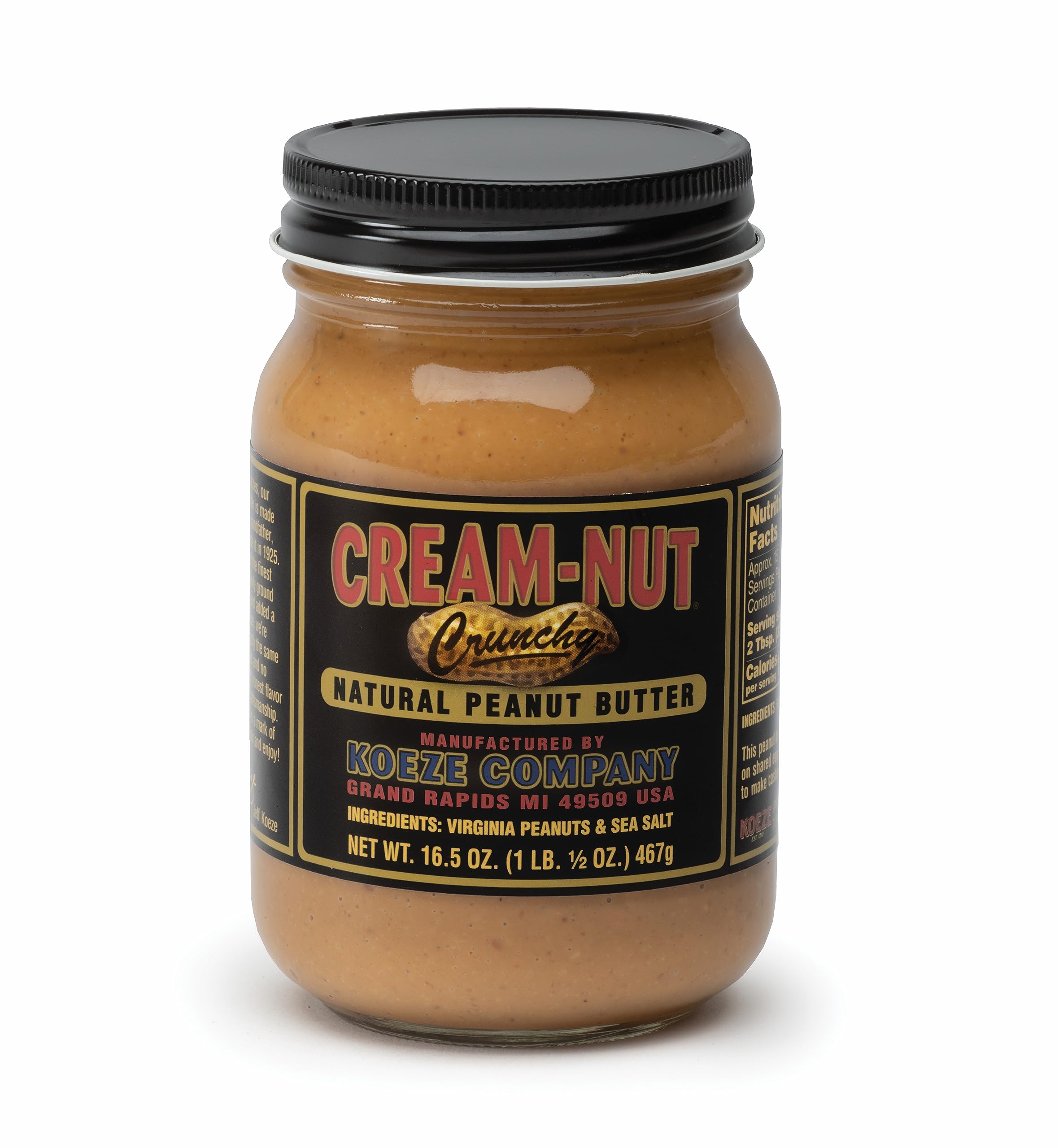 KoezeCream-Nut Crunchy Natural Peanut Butter