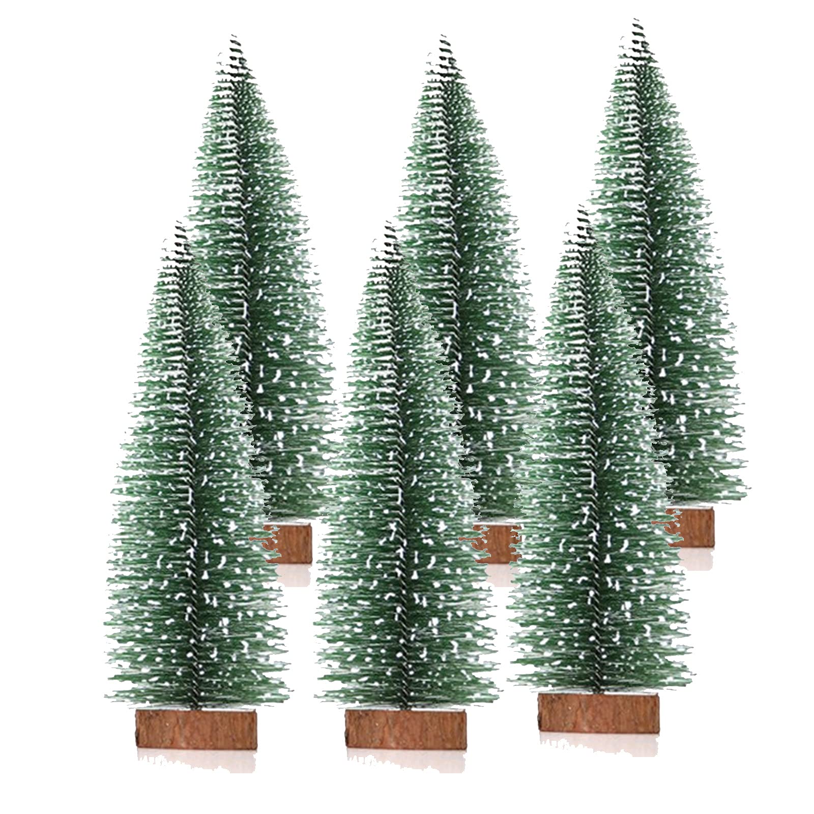 Betos 20Cm Miniature Christmas Tree - Artificial Frost Trees 10Cm 15Cm Tabletop Mini Xmas Tree For Christmas Party Home Office Indoor Decor