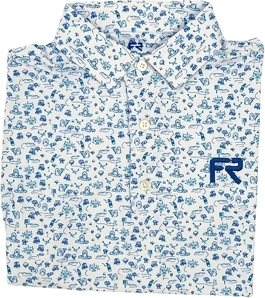 Men's Golf Polo Shirt, Moisture-Wicking, Stretch Fit, UV Protection, Dry Fit, Quick Dry, Athletic Polo, Gopher Print