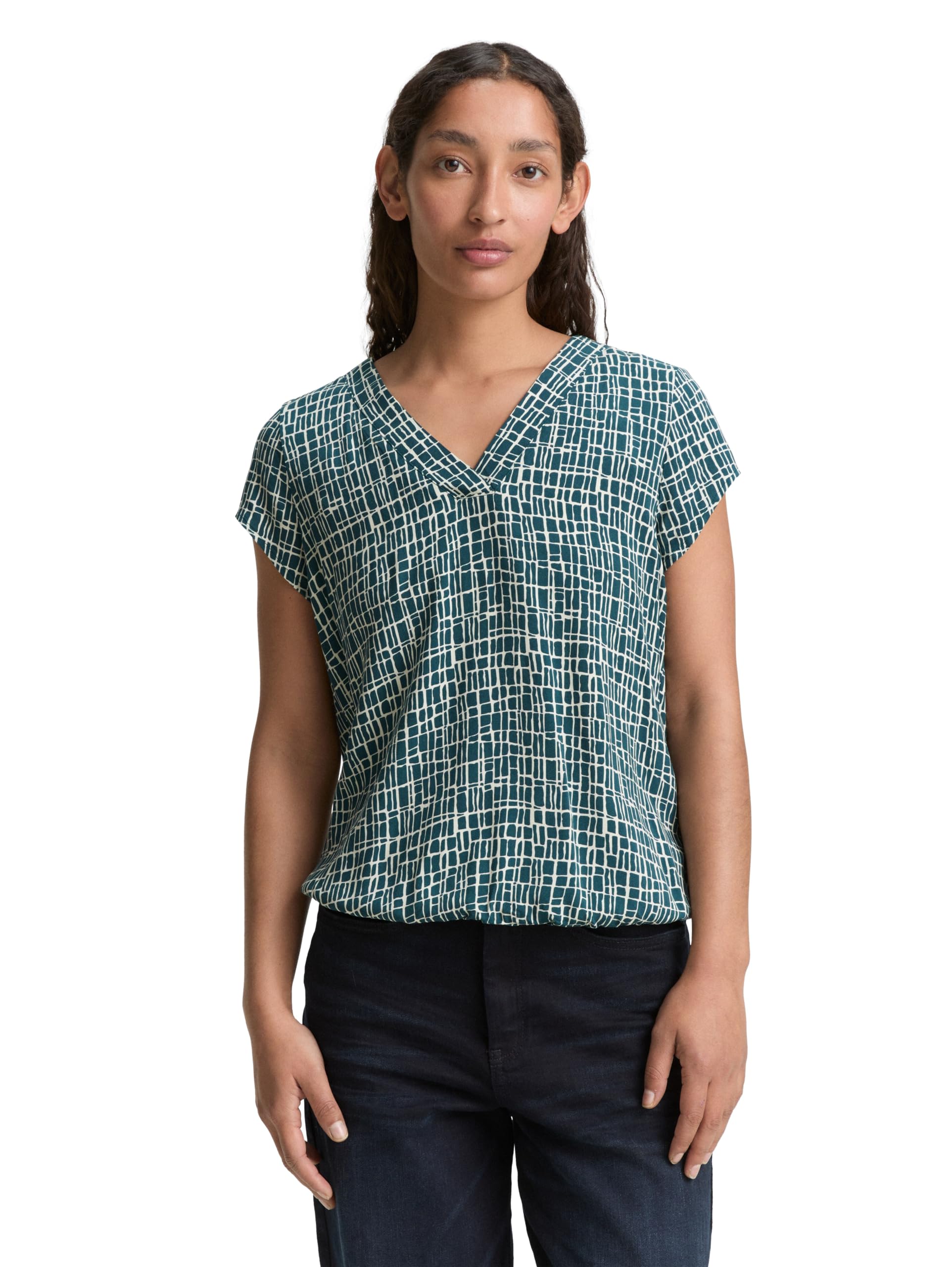 Tom Tailor Damen Bluse mit Muster