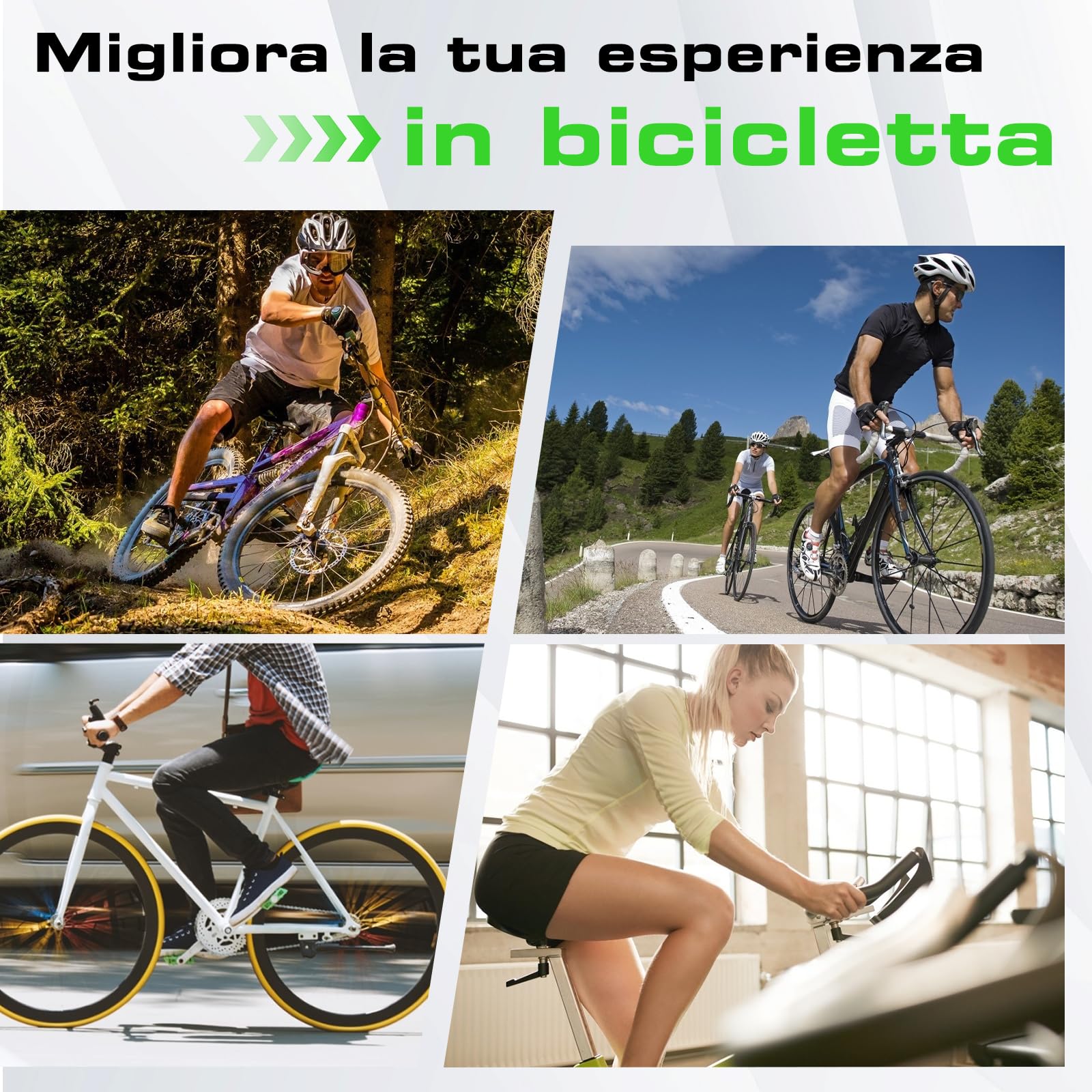 Zacro Coprisella Bici Gel Extra Morbido-Copri Sella Bici Imbottito Antiscivolo，Coprisella Cyclette Compatibile Peloton，Unisex per Interni/Esterni，MTB E-Bike Spinning，Impermeabile con Design Ergonomico