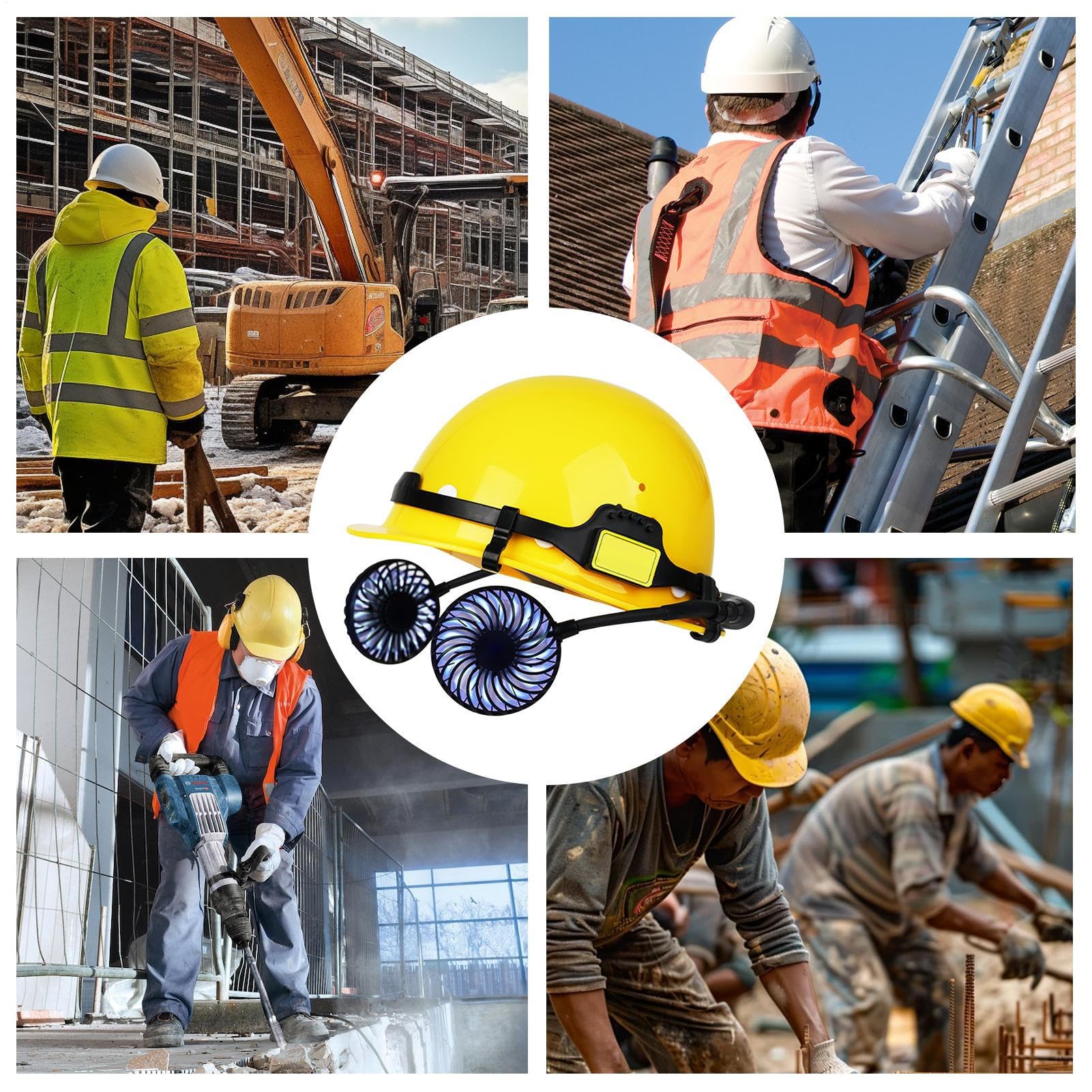 Casco Con Ventola Casco Lavoro Ventilato