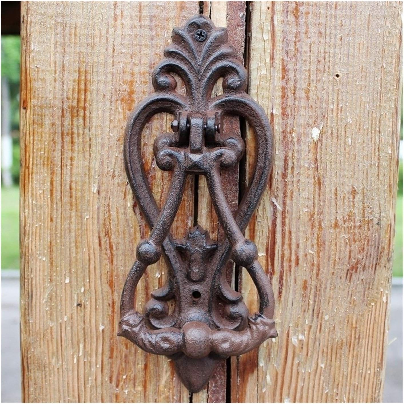Zhaoqin One Color Door Knocker Door Knockers Country Knocker Antique Window Decoration Home Door Handle Diy Garden Cast Iron