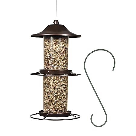 Perky-Pet 325SCOMBO-1SR 2-Tier Panorama Bird Feeder with Hanging Hook?�� 4.5 lb