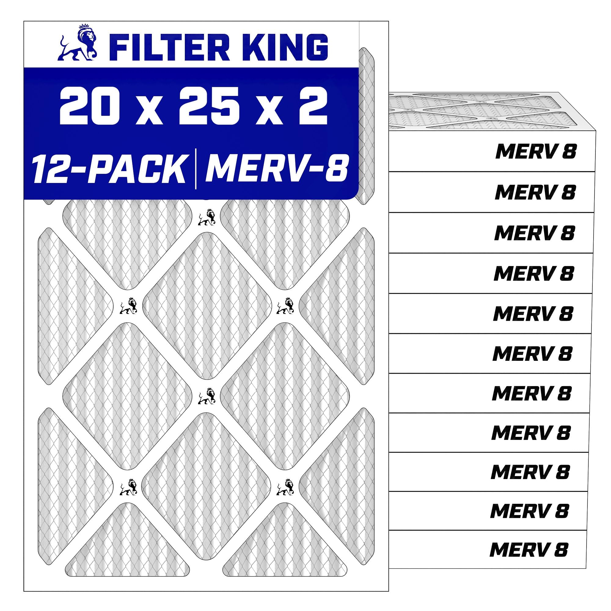Filter King 20x25x2 Air Filter MERV 8