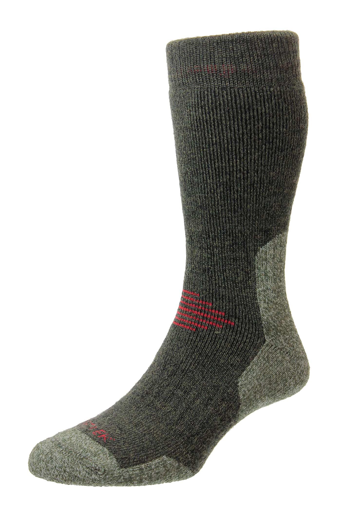 HJ Hall - Men's Socks - Wool - Green - Size 6-11