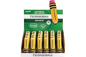 π TICONDEROGA's 36-Pack of School-Ready Pencil-Shaped Erasers π¨