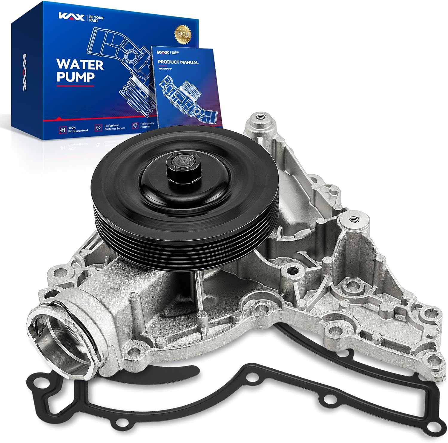 KAX Engine Water Pump Compatible with Mercedes-Benz C300 E350 GLK350 ML350 C230 C350 C280 S400 R350 SLK350 SLK280 SLK300 2005-2012 Replacement Water Pumps With Gasket