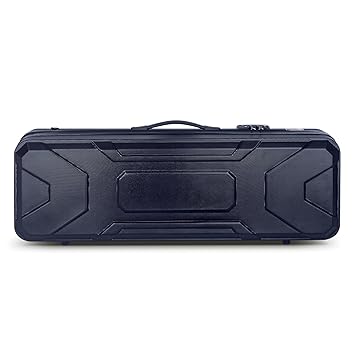 Crossrock 4/4 Violin Case | ABS Molded Hardshell with Combination Lock, Accessory Compartment, and Backpack Straps -Black (CRA420VFBK)