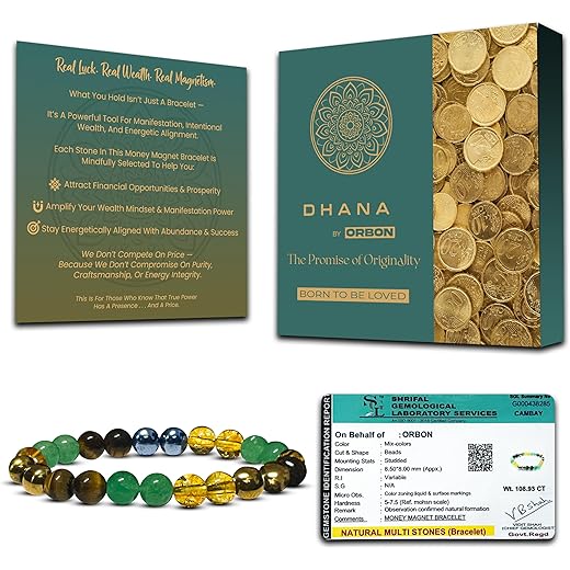 Money Magnet Bracelet 7 Chakra Stones