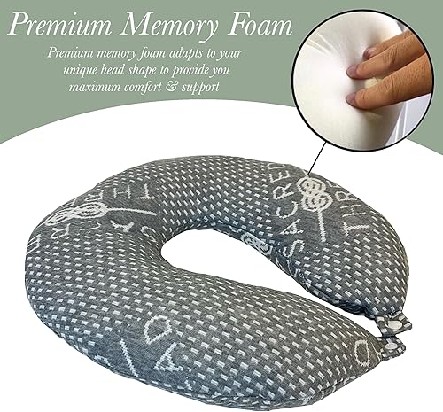 Miniatura 2 de Sacred Thread Almohada de viaje  Almohada de apoyo para cabeza y cuello para viajes, ideal para aviones, automóviles, autobuses y trenes  Almohada